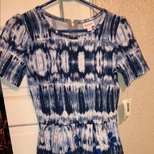 Blue short sleeved dress